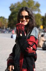 BLANCA PADILLA Out at Paris Fashion Week 09/29/2018