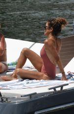BROOKE BURKE in Swimsuit at a Yacht in Miami 09/09/2018