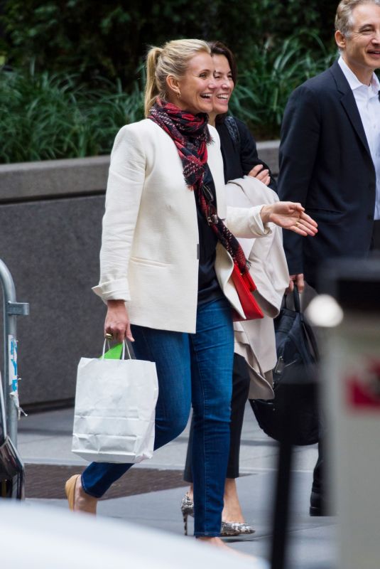 CAMERON DIAZ Out Shopping in New York 09/27/2018