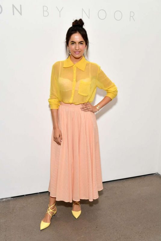 CAMILLA BELLE at Noon by Noor Show at New York Fashion Week 09/07/2018