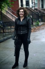 CAMREN BICONDOVA on the Set of Gotham in Brooklyn 08/30/2018