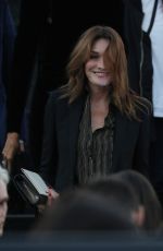 CARLA BRUNI at Saint Laurent Show at Paris Fashion Week 09/25/2018