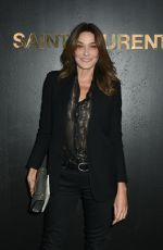 CARLA BRUNI at Saint Laurent Show at Paris Fashion Week 09/25/2018