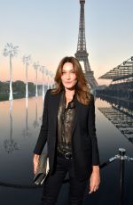 CARLA BRUNI at Saint Laurent Show at Paris Fashion Week 09/25/2018