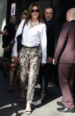 CARLA BRUNI Out at Milan Fashion Week 09/23/2018