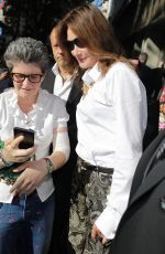 CARLA BRUNI Out at Milan Fashion Week 09/23/2018