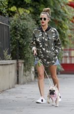 CAROLINE FLACK Out with Her Dog in London 09/03/2018