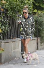 CAROLINE FLACK Out with Her Dog in London 09/03/2018