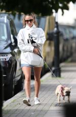 CAROLINE FLACK Out with Her Dog in London 09/14/2018