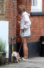 CAROLINE FLACK Out with Her Dog in London 09/14/2018