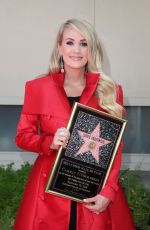 CARRIE UNDERWOOD at Hollywood Walk of Fame Star Ceremony in Hollywood 09/20/2018