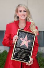 CARRIE UNDERWOOD at Hollywood Walk of Fame Star Ceremony in Hollywood 09/20/2018