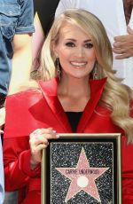 CARRIE UNDERWOOD at Hollywood Walk of Fame Star Ceremony in Hollywood 09/20/2018