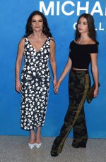 CATHERINE ZETA JONES and CARYS ZETA DOUGLAS at Michael Kors Fashion Show in New York 09/12/2018