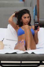 CHANTEL JEFFRIES in Bikini at a Beach in Miami 09/11/2018