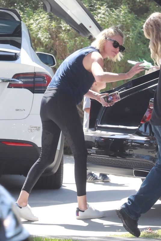 CHARLIZE THERON Out and About in Los Angeles 09/21/2018