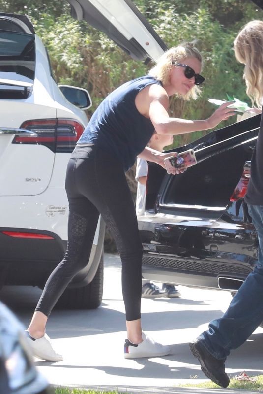 CHARLIZE THERON Out and About in Los Angeles 09/21/2018