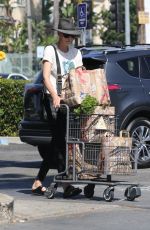 CHARLIZE THERON Shopping at Bristol Farms in Los Angeles 09/09/2018