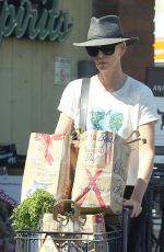 CHARLIZE THERON Shopping at Bristol Farms in Los Angeles 09/09/2018