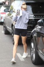 CHARLOTTE MCKINNEY Leaves Kate Somerville in West Hollywood 09/26/2018