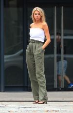 CHARLOTTE MCKINNEY On the Set of a Photoshoot in New York 09/13/2018
