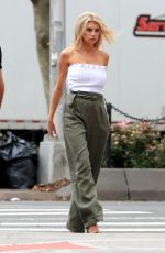 CHARLOTTE MCKINNEY On the Set of a Photoshoot in New York 09/13/2018