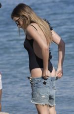 CHLOE LLOYD in Swimsuit at a Beach in Mykonos 09/20/2018