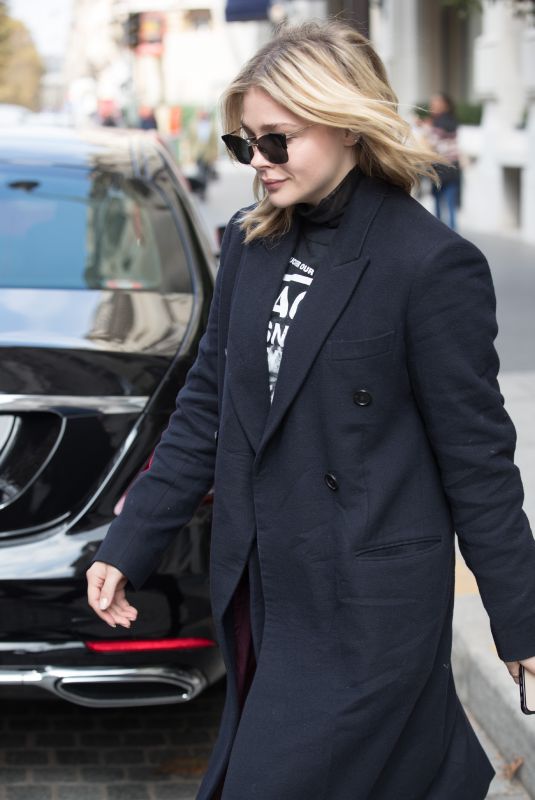 CHLOE MORETZ Out and About in Paris 09/28/2018