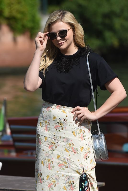 CHLOE MORETZ Out and About in Venice 09/02/2018