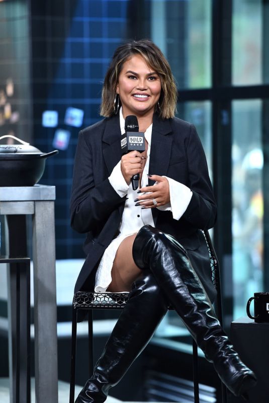 CHRISSY TEIGEN at AOL Build in New York 09/19/2018