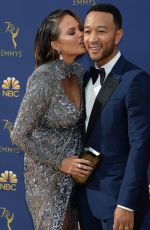 CHRISSY TEIGEN at Emmy Awards 2018 in Los Angeles 09/17/2018