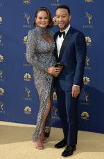 CHRISSY TEIGEN at Emmy Awards 2018 in Los Angeles 09/17/2018