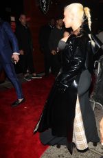 CHRISTINA AGUILERA Arrives at 1Oak in New York 09/08/2018