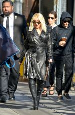 CHRISTINA AGUILERA Arrives at Jimmy Kimmel Live in Los Angeles 09/12/2018
