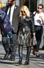 CHRISTINA AGUILERA Arrives at Jimmy Kimmel Live in Los Angeles 09/12/2018