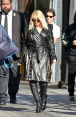 CHRISTINA AGUILERA Arrives at Jimmy Kimmel Live in Los Angeles 09/12/2018