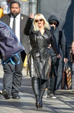 CHRISTINA AGUILERA Arrives at Jimmy Kimmel Live in Los Angeles 09/12/2018