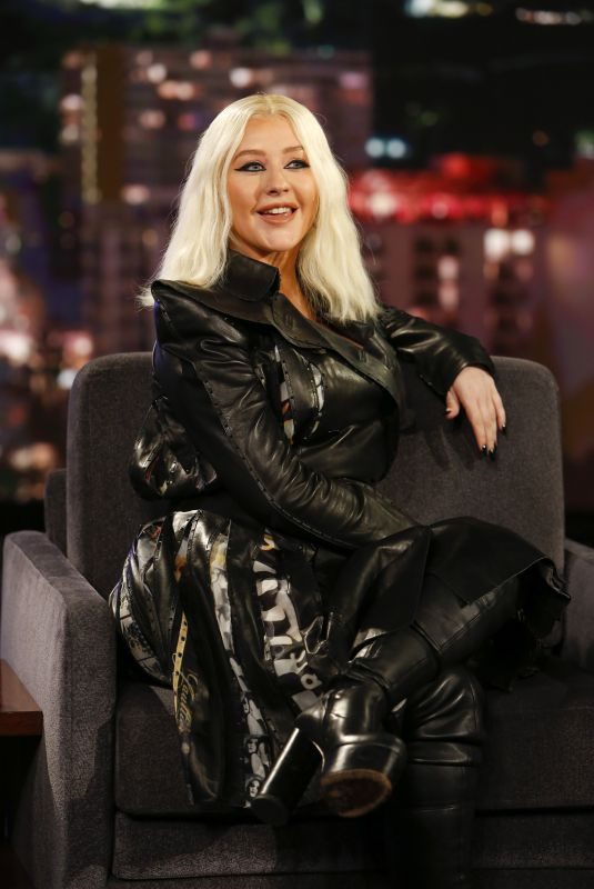 CHRISTINA AGUILERA at Jimmy Kimmel Live 09/12/2018