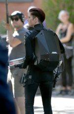 CHYLER LEIGH on the Set of Supergirl in Vancouver 09/01/2018