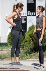 CINDY CRAWFORD and KAIA GERBER Leaves a Gym in New York 09/04/2018