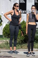 CINDY CRAWFORD and KAIA GERBER Leaves a Gym in New York 09/04/2018