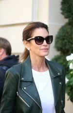 CINDY CRAWFORD and KAIA GERBER Out in Paris 09/27/2018