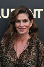 CINDY CRAWFORD at Saint Laurent Show at Paris Fashion Week 09/25/2018
