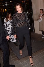 CINDY CRAWFORD Leaves Her Hotel in Paris 09/26/2018