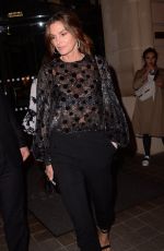CINDY CRAWFORD Leaves Her Hotel in Paris 09/26/2018