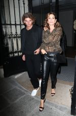 CINDY CRAWFORD Out for Diner at BB Restaurant in Paris 09/25/2018