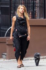 CLAIRE DANES Out with Her Dog in New York 09/05/2018