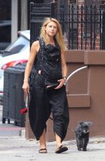 CLAIRE DANES Out with Her Dog in New York 09/05/2018