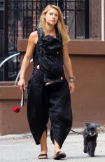 CLAIRE DANES Out with Her Dog in New York 09/05/2018