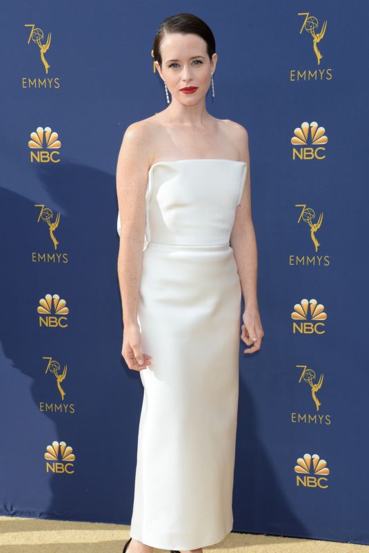 CLAIRE FOY at Emmy Awards 2018 in Los Angeles 09/17/2018